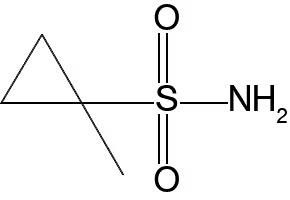 1-Methylcyclopropane-1-sulfonamide structure, CAS 669008-26-8