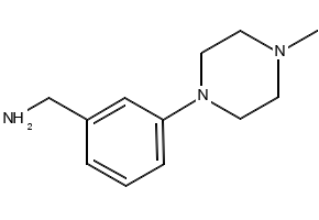 1-[3-(4-Methylpiperazin-1-yl)phenyl]methanamine structure, CAS 672325-37-0
