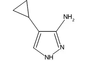 3-Amino-4-cyclopropyl-1H-pyrazole structure, CAS 673475-74-6