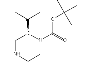 (R)-1-Boc-2-isopropylpiperazine structure, CAS 674792-04-2