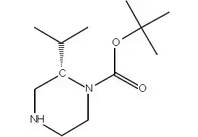 (S)-1-Boc-2-isopropylpiperazine structure, CAS 674792-05-3