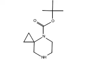 4,7-Diazaspiro[2.5]octane-4-carboxylic acid tert-butyl ester structure, CAS 674792-08-6