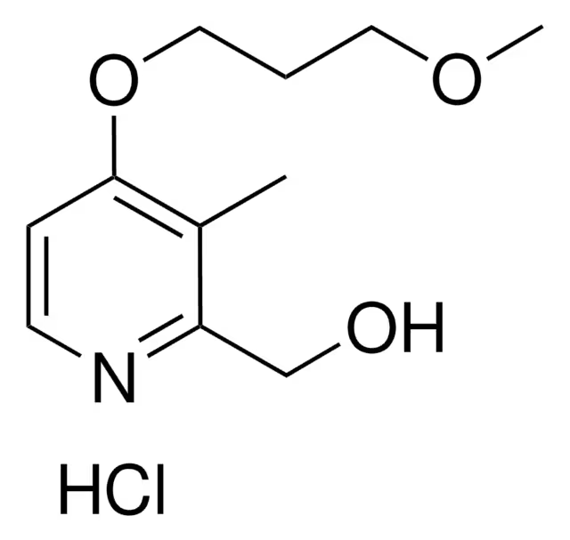 [4-(3-Methyoxypropoxy)-3-methyl-2-pyridinyl]methanol hydrochloride structure, CAS 675198-19-3