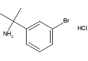 1-(3-Bromophenyl)-1-methylethylamine hydrochloride structure, CAS 676135-18-5