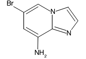 6-Bromoimidazo[1,2-a]pyridin-8-amine structure, CAS 676371-00-9