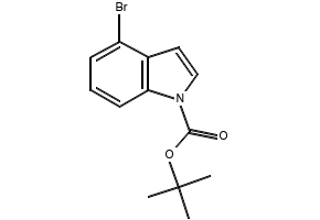 4-Bromoindole-1-carboxylic acid tert-butyl ester structure, CAS 676448-17-2