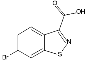 6-Bromo-1,2-benzisothiazole-3-carboxylic acid structure, CAS 677304-75-5