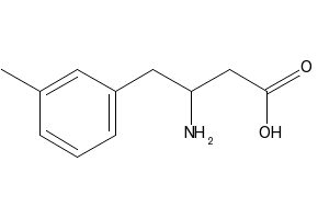 3-Amino-4-(3-methylphenyl)butyric acid structure, CAS 678969-19-2