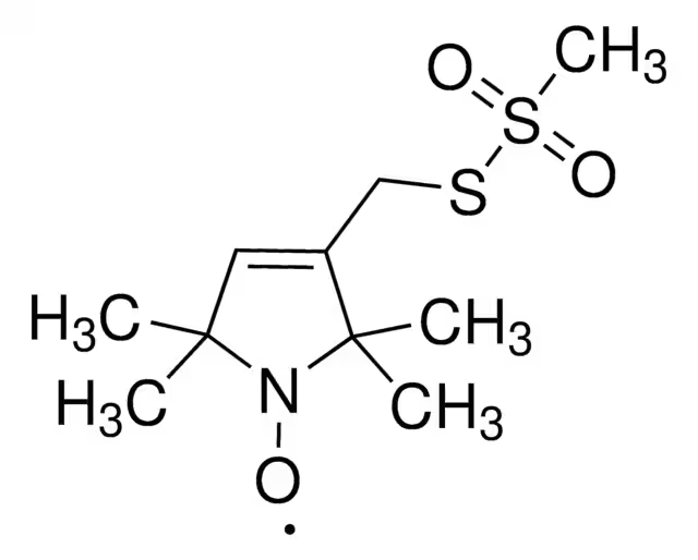 (+)-(1-Oxyl-2,2,5,5-tetramethylpyrrolidin-3-yl)methyl methanethiosulfonate structure, CAS 681034-14-0