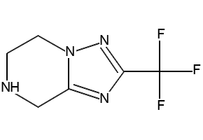 2-(Trifluoromethyl)-5,6,7,8-tetrahydro-[1,2,4]triazolo[1,5-a]pyrazine structure, CAS 681249-57-0