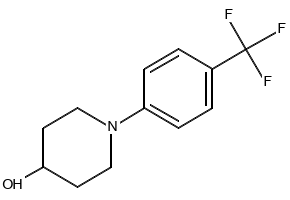 1-(4-Trifluoromethylphenyl)piperidin-4-ol structure, CAS 681508-70-3