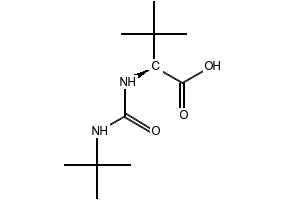 (S)-2-(3-tert-Butyl-3-methylureido)-3,3-dimethylbutanoic acid structure, CAS 681809-31-4