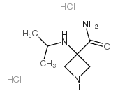 3-(Isopropylamino)azetidine-3-carboxamide dihydrochloride structure, CAS 686344-57-0
