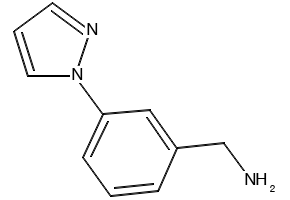[3-(1H-Pyrazol-1-yl)phenyl]methylamine structure, CAS 687635-04-7