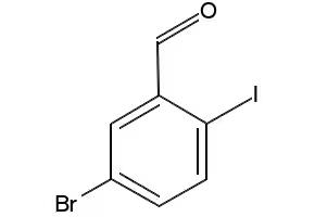 5-Bromo-2-iodobenzaldehyde structure, CAS 689291-89-2