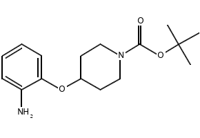 tert-Butyl 4-(2-aminophenoxy)tetrahydro-1(2H)pyridinecarboxylate structure, CAS 690632-14-5