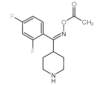 (1Z)-(2,4-Difluorophenyl)-4-piperidinylmethanone oxime acetate structure, CAS 691007-06-4