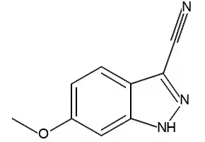 3-Cyano-6-methoxy-1H-indazole structure, CAS 691900-59-1