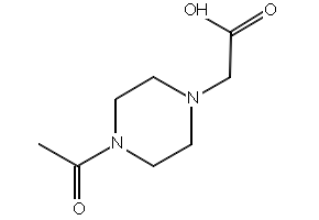(4-Acetylpiperazin-1-yl)acetic acid structure, CAS 705941-45-3