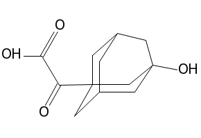 2-(3-Hydroxy-1-adamantyl)-2-oxoacetic acid structure, CAS 709031-28-7
