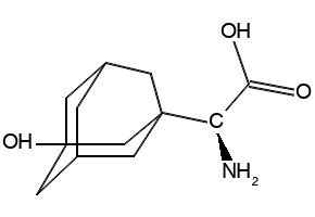 3-Hydroxy-1-adamantyl-D-glycine structure, CAS 709031-29-8