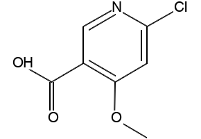 6-Chloro-4-methoxynicotinic acid structure, CAS 716362-10-6