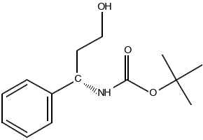 (S)-N-Boc-3-amino-3-phenylpropan-1-ol structure, CAS 718611-17-7