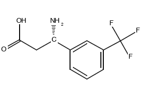 (S)-3-Amino-3-(3-(trifluoromethyl)phenyl)propanoic acid structure, CAS 719995-40-1