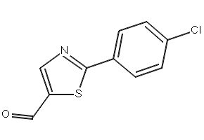 2-(4-Chlorophenyl)thiazole-5-carbaldehyde structure, CAS 721920-84-9