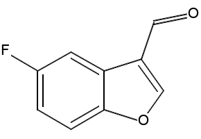 5-Fluorobenzofuran-3-carboxaldehyde structure, CAS 721943-19-7
