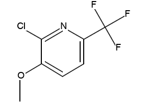 6-Methoxy-3-nitro-2-(trifluoromethyl)pyridine structure, CAS 727993-33-1