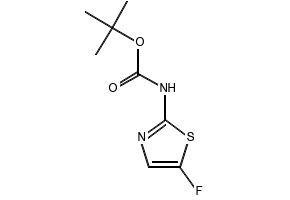 (5-Fluoro-2-thiazolyl)carbamic acid 1,1-dimethylethyl ester structure, CAS 731018-54-5