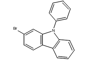 2-Bromo-9-phenyl-9H-fluoren-9-ol structure, CAS 736928-22-6