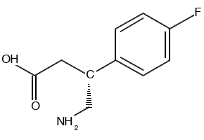 (R)-4-Amino-3-(4-fluorophenyl)butanoic acid structure, CAS 741217-33-4