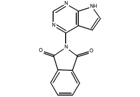 2-(1H-Pyrrolo[2,3-d]pyrimidin-4-yl)-1H-isoindole-1,3(2H)-dione structure, CAS 741686-49-7