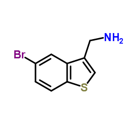 (5-Bromo-3-benzo[b]thienyl)methylamine structure, CAS 744985-64-6