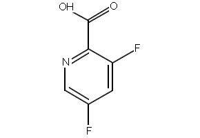 3,5-Difluoropyridine-2-carboxylic acid structure, CAS 745784-04-7