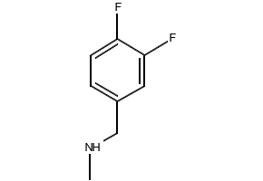 3,4-Difluoro-N-methylbenzenemethanamine structure, CAS 748124-46-1