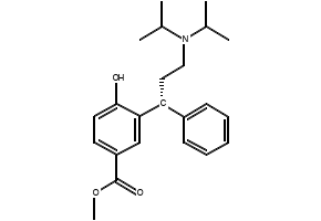 3-[(1R)-3-[Bis(1-methylethyl)amino]-1-phenylpropyl]-4-(phenylmethoxy)benzoic acid structure, CAS 754159-68-7