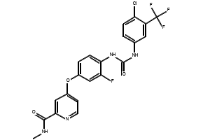Regorafenib structure, CAS 755037-03-7