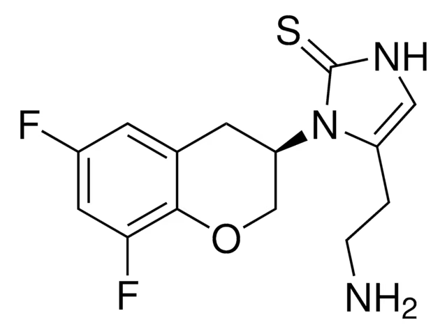 (R)-5-(2-Aminoethyl)-1-(6,8-difluorochroman-3-yl)-1,3-dihydroimidazole-2-thione structure, CAS 760173-05-5