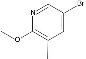 5-Bromo-2-methoxy-3-methylpyridine structure, CAS 760207-87-2