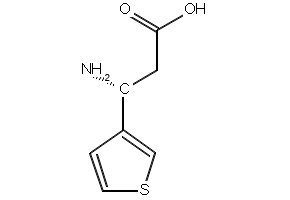 (R)-3-Amino-3-(thiophen-3-yl)propanoic acid structure, CAS 760941-22-8