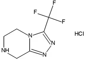 3-(Trifluoromethyl)-5,6,7,8-tetrahydro-[1,2,4]triazolo[4,3-a]pyrazine hydrochloride structure, CAS 762240-92-6