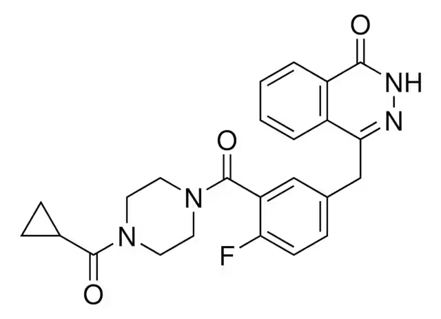Olaparib structure, CAS 763113-22-0