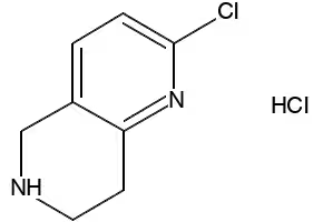 2-Chloro-5,6,7,8-tetrahydro-1,6-naphthyridine structure, CAS 766545-20-4