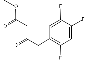 Methyl 3-oxo-4-(2,4,5-trifluorophenyl)butanoate structure, CAS 769195-26-8