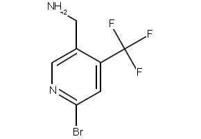 [4-(Trifluoromethyl)pyridine-3-yl]methylamine structure, CAS 771580-70-2