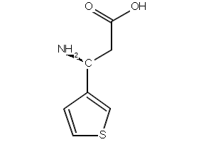(S)-3-Amino-3-(thiophen-3-yl)propanoic acid structure, CAS 773050-73-0