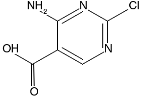 4-Amino-2-chloropyrimidine-5-carboxylic acid structure, CAS 773109-69-6